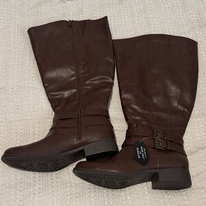 🆕 Style & Co. Brown Knee High Boots. 9.5W. Brand NWT!!💥💥